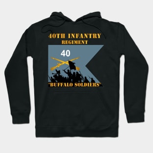 40th Infantry Regiment - Buffalo Soldiers - Charge X 300 Hoodie